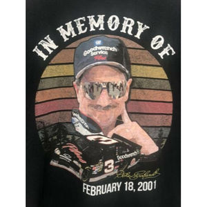 Dale Earnhardt Sr Black T-Shirt XL